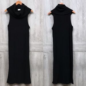 Black Turtle Neck Sweater Dress BB113